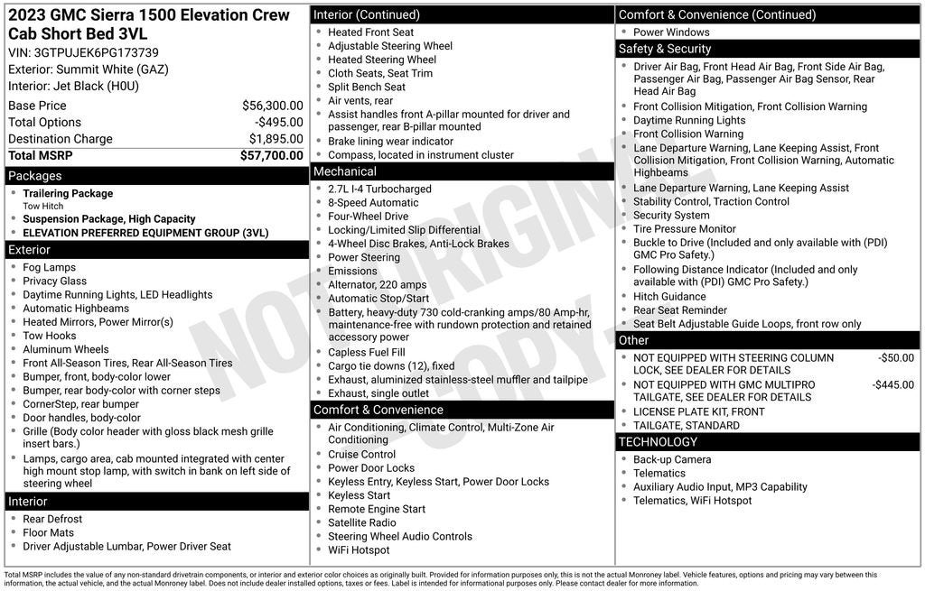 2023 GMC Sierra 1500 Elevation