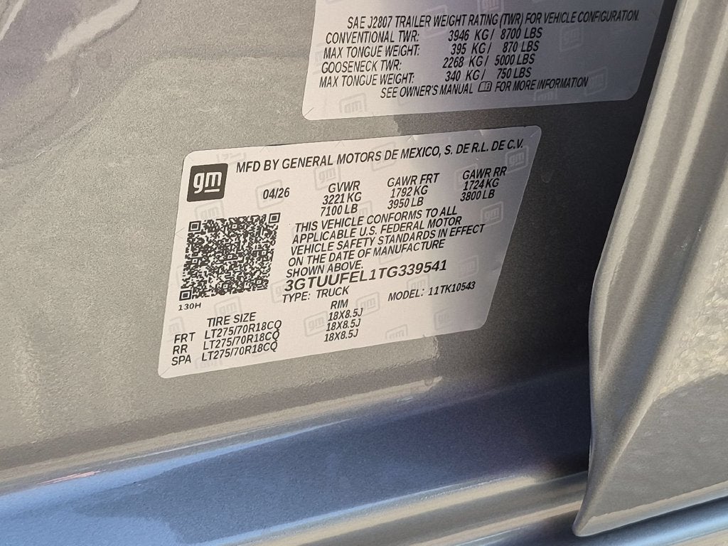 2026 GMC Sierra 1500 AT4X