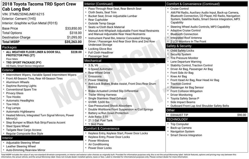 2018 Toyota Tacoma SR5