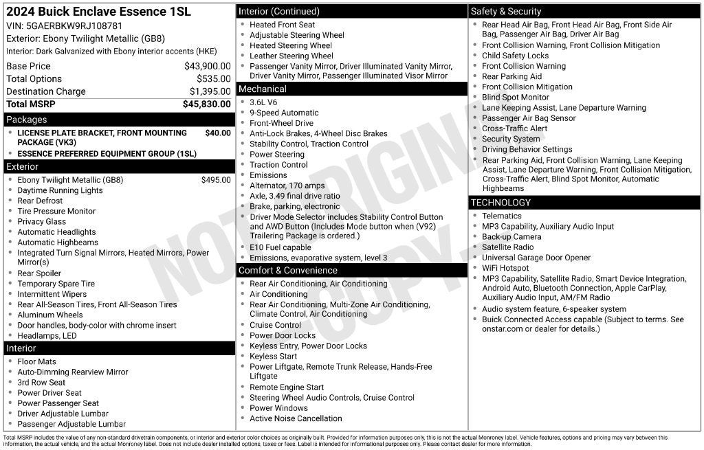 2024 Buick Enclave Essence