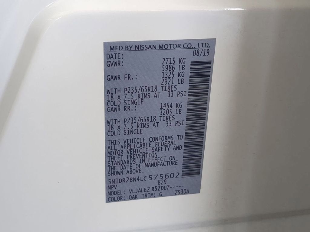 2020 Nissan Pathfinder SV