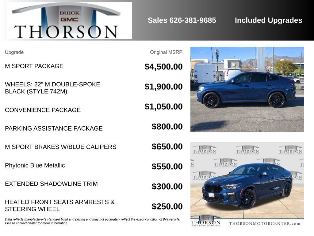 2021 BMW X6 sDrive40i