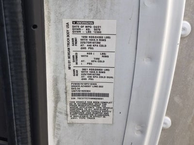 2021 GMC Savana Cutaway 3500 VAN 177" RWD