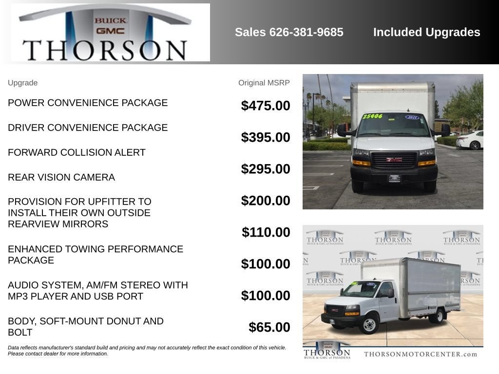 2021 GMC Savana Cutaway 3500 VAN 177" RWD