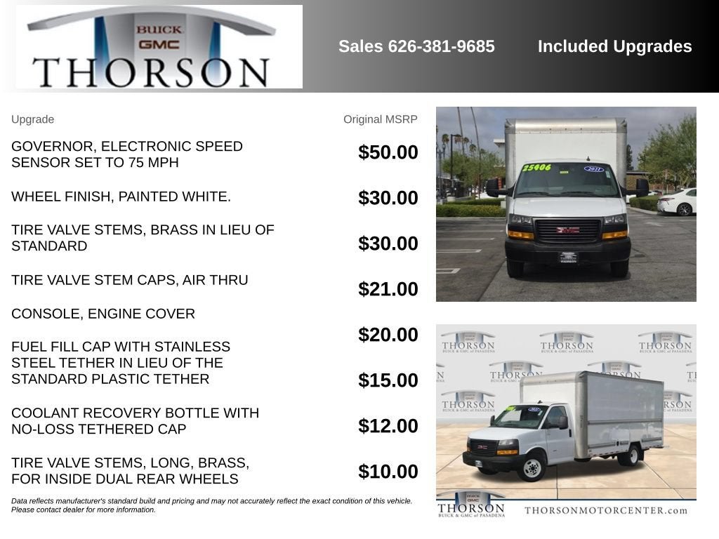 2021 GMC Savana Cutaway 3500 VAN 177" RWD