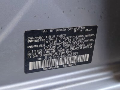 2022 Subaru Crosstrek Sport
