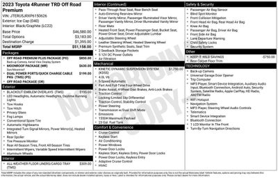 2023 Toyota 4Runner TRD Off Road Premium