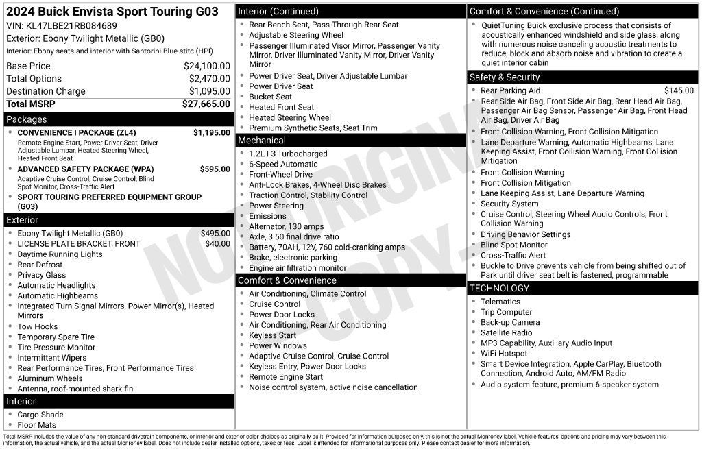 2024 Buick Envista Sport Touring