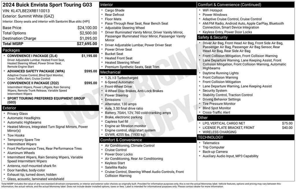 2024 Buick Envista Sport Touring