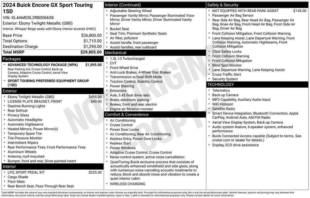 2024 Buick Encore GX Sport Touring