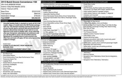 2013 Buick Encore Convenience