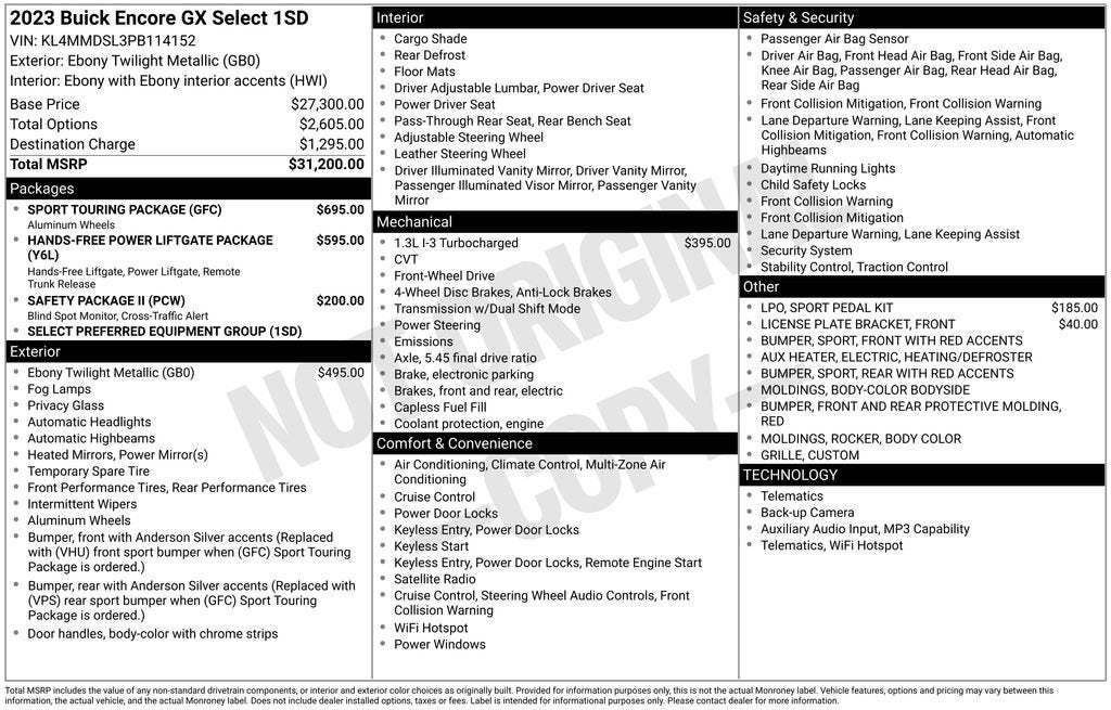 2023 Buick Encore GX Select