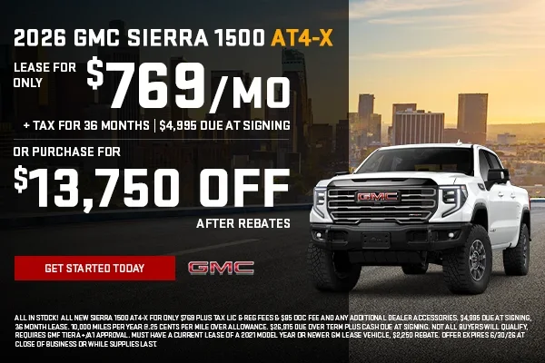 2026 GMC Sierra 1500 AT4-X